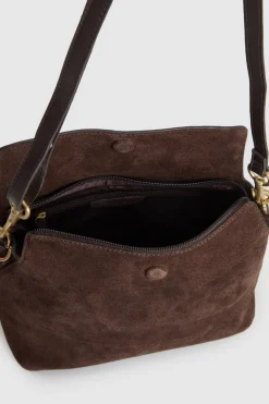 Clara Suede Leather Grab Bag