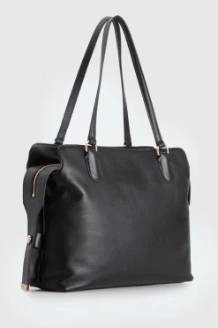 Clover Leather Work Tote Bag