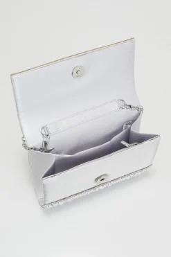 Diamante & Pearl Clutch Bag