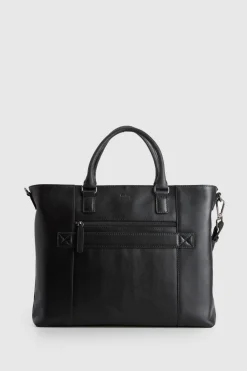Dominic Leather Weave Tote Bag
