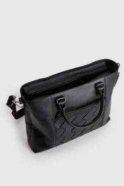 Dominic Leather Weave Tote Bag