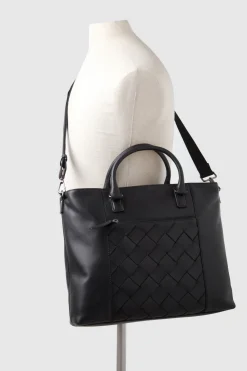 Dominic Leather Weave Tote Bag