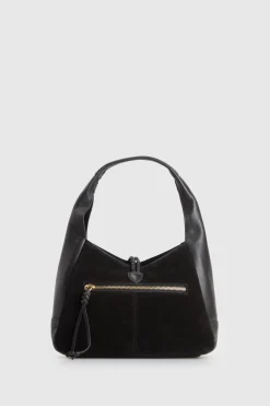 Emmy Leather Suede Hobo Bag