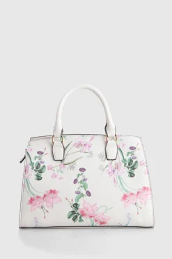 Iris Floral Tote Bag