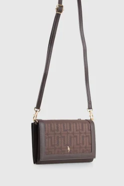 Jacquard Flap Crossbody Bag