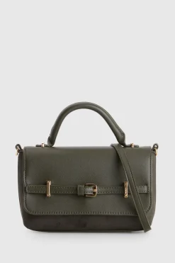 Lana Suede Top Handle Bag