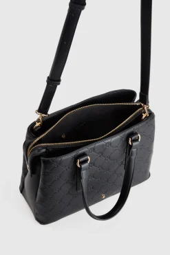 Logo Embossed Tote Bag