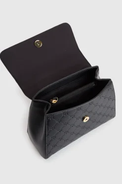 Logo Emboss Top Handle Bag