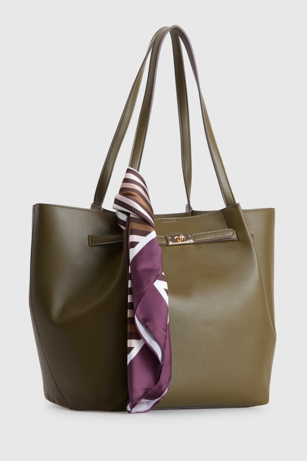 Lottie Belted Scarf Tote Bag
