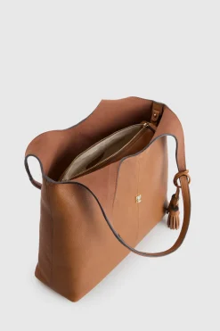 Maisy Leather Tassel Tote Bag