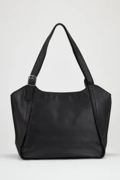 Maya Leather Buckle Tote Bag
