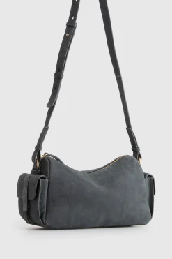 Narda Leather Pocket Crossbody Bag