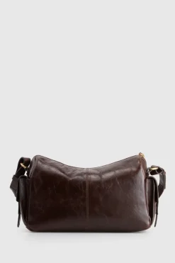 Narda Leather Pocket Crossbody Bag