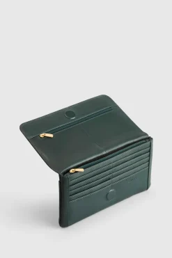 RFID Maya Leather Large Clutch
