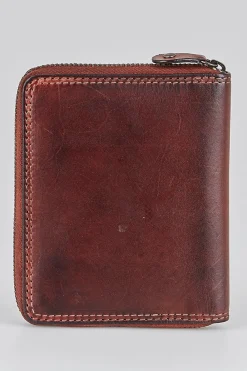 RFID Roy Leather Zip Wallet