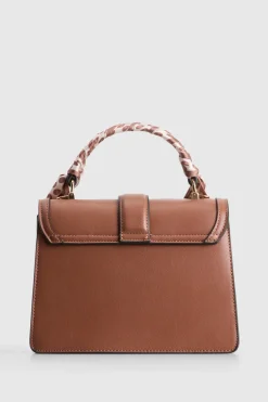 Scarf Top Handle Bag