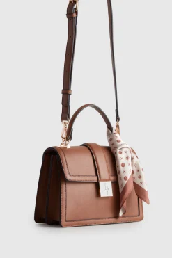 Scarf Top Handle Bag