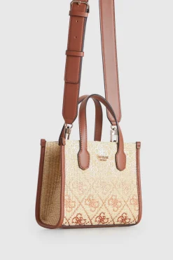 Silvana Straw Mini Tote Bag
